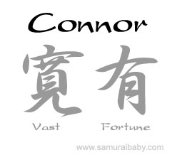 Connor japanese kanji name